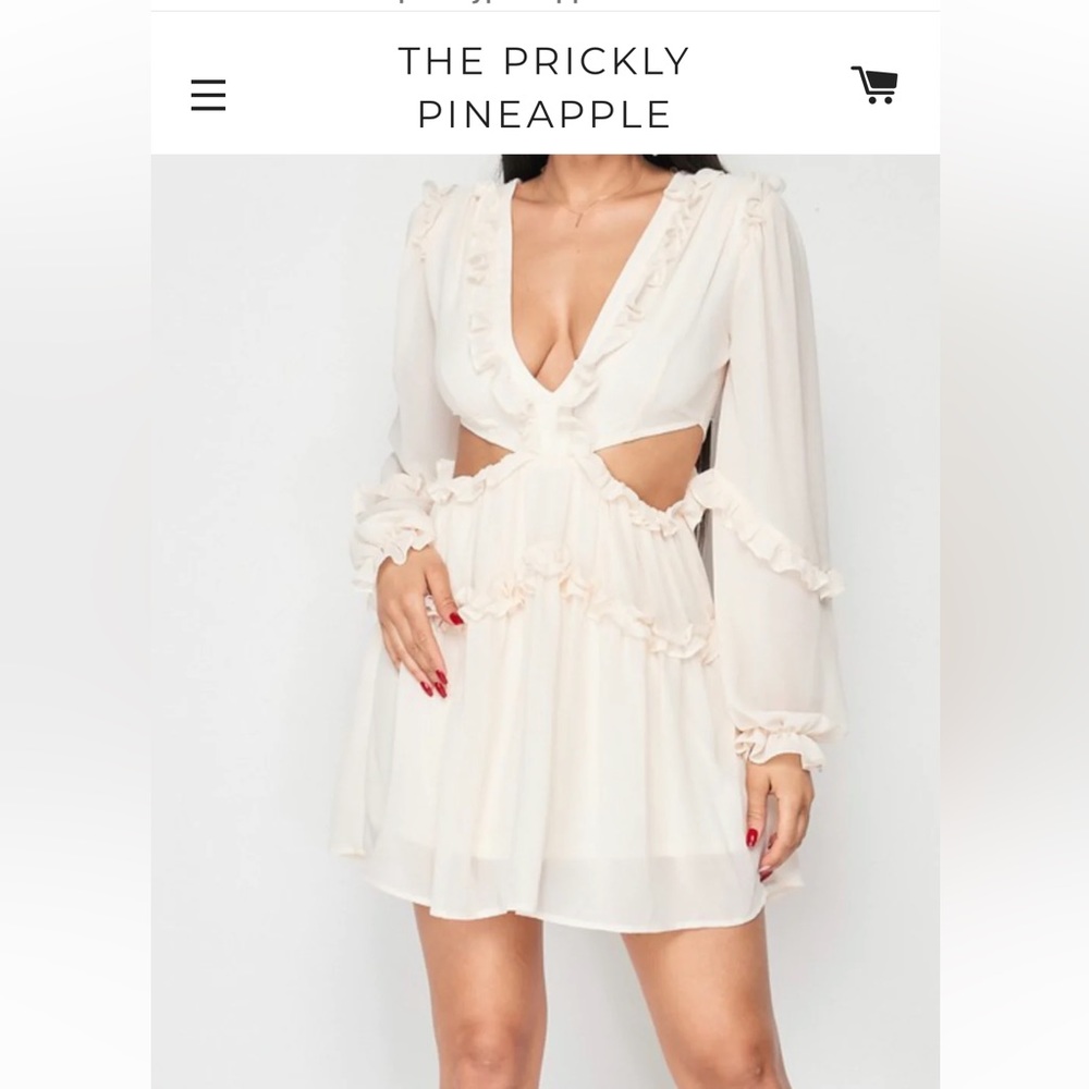 Brand new never used lacy white dress for sale